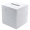 White Free Standing Tissue Box Cover